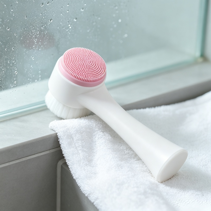 Silicone Face Scrubber Electric - 両面式手動洗顔ブラシ、柔らかいシリコン製の毛、毛穴の奥までしっかり洗浄し、角質除去とマッサージ効果で肌をケア
