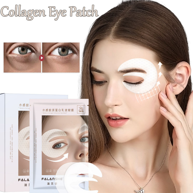 Collagen Under Eye Patches - コラーゲンしわ除去アイマスクパッチ引き締めリフティング小じわを薄くする抗むくみヒアルロン酸スムーズな目のスキンケア