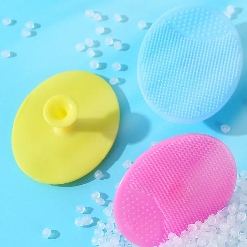 Silicone Face Scrubber Electric - 1/2/3/4個入り、柔らかいシリコン製の洗顔ブラシとマッサージャー。手動式の洗顔ブラシで、角質除去にも使用できるシリコン製の洗顔用スクラバー。