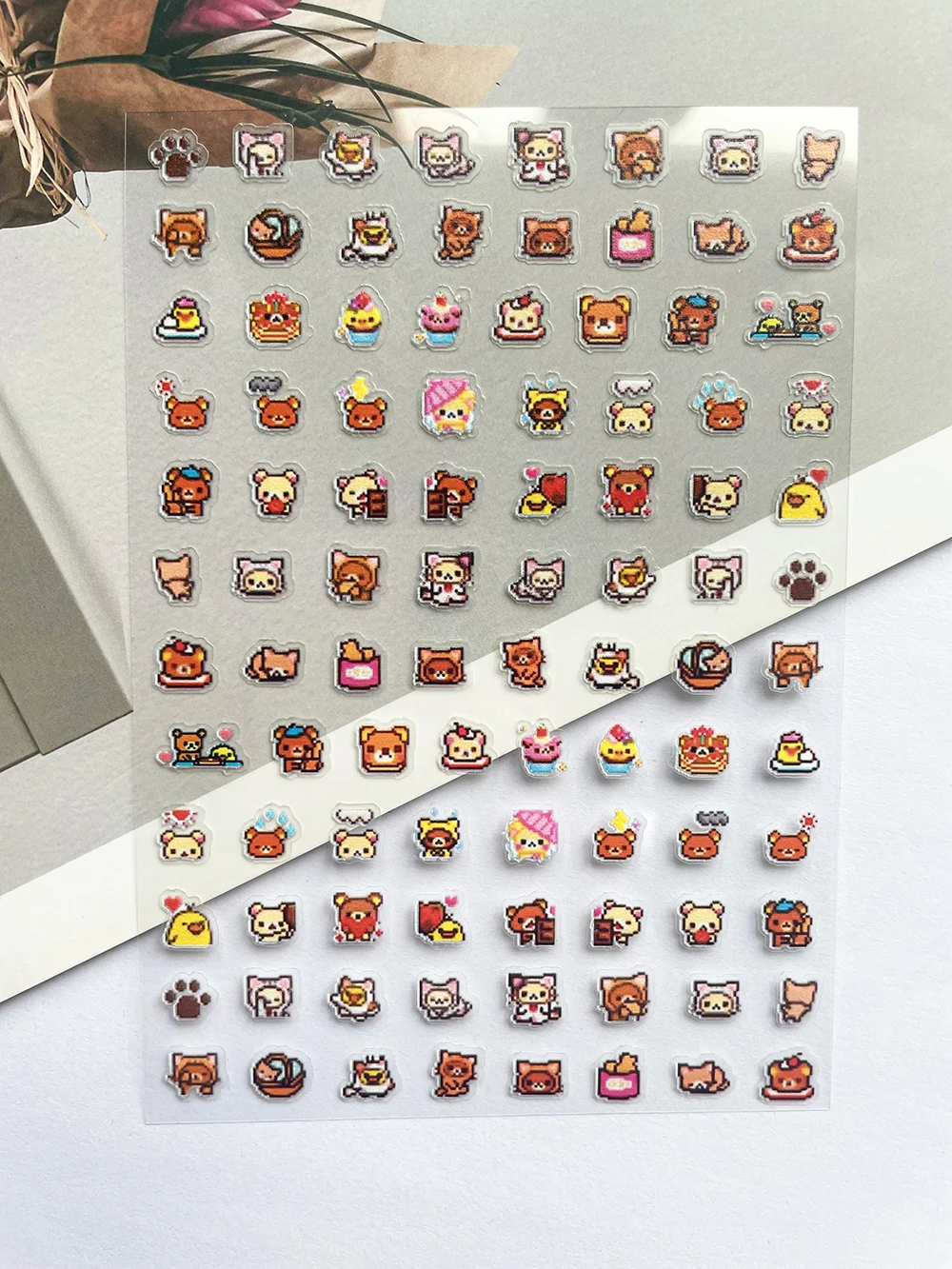 Pvc スーパーミニリラックマポスター商品ステッカーネイルア - Nail Art のレビューと価格