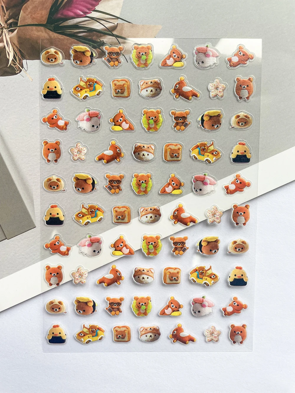 Pvc スーパーミニピンクリラックマポスター商品ステッカーネ - Nail Art のレビューと価格