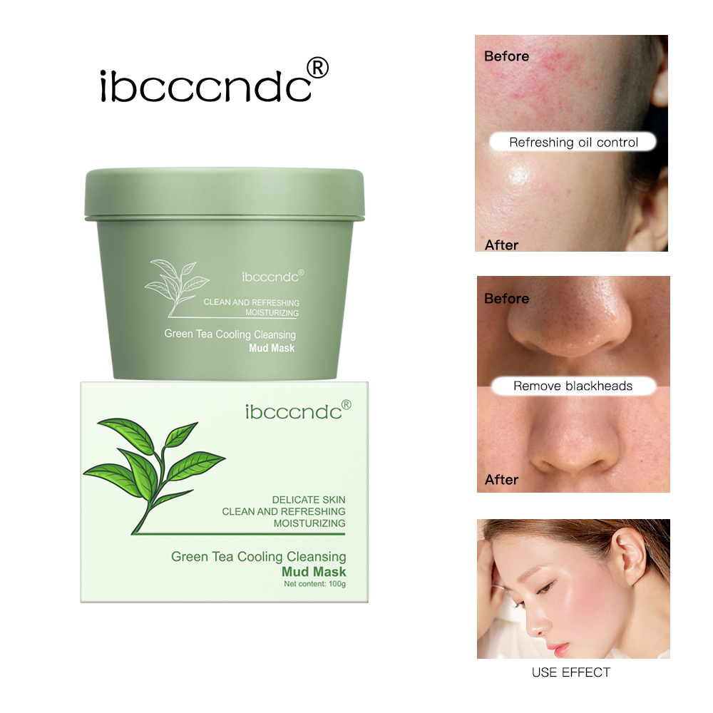 緑茶泥マスクナチュラルスキンケアディープクレンジング毛穴栄養 - Green Tea Cleansing Clay Mask のレビューと価格
