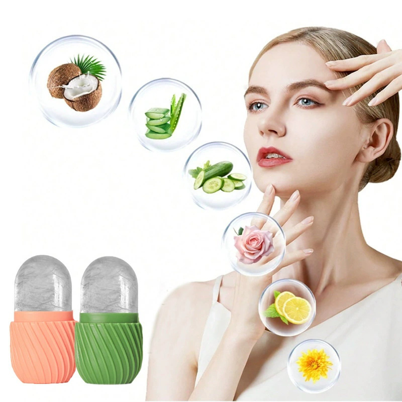 【1個入り シリコン製 アイスフェイスローラー型 再利用可能 - Face Ice Roller Puffiness のレビューと価格
