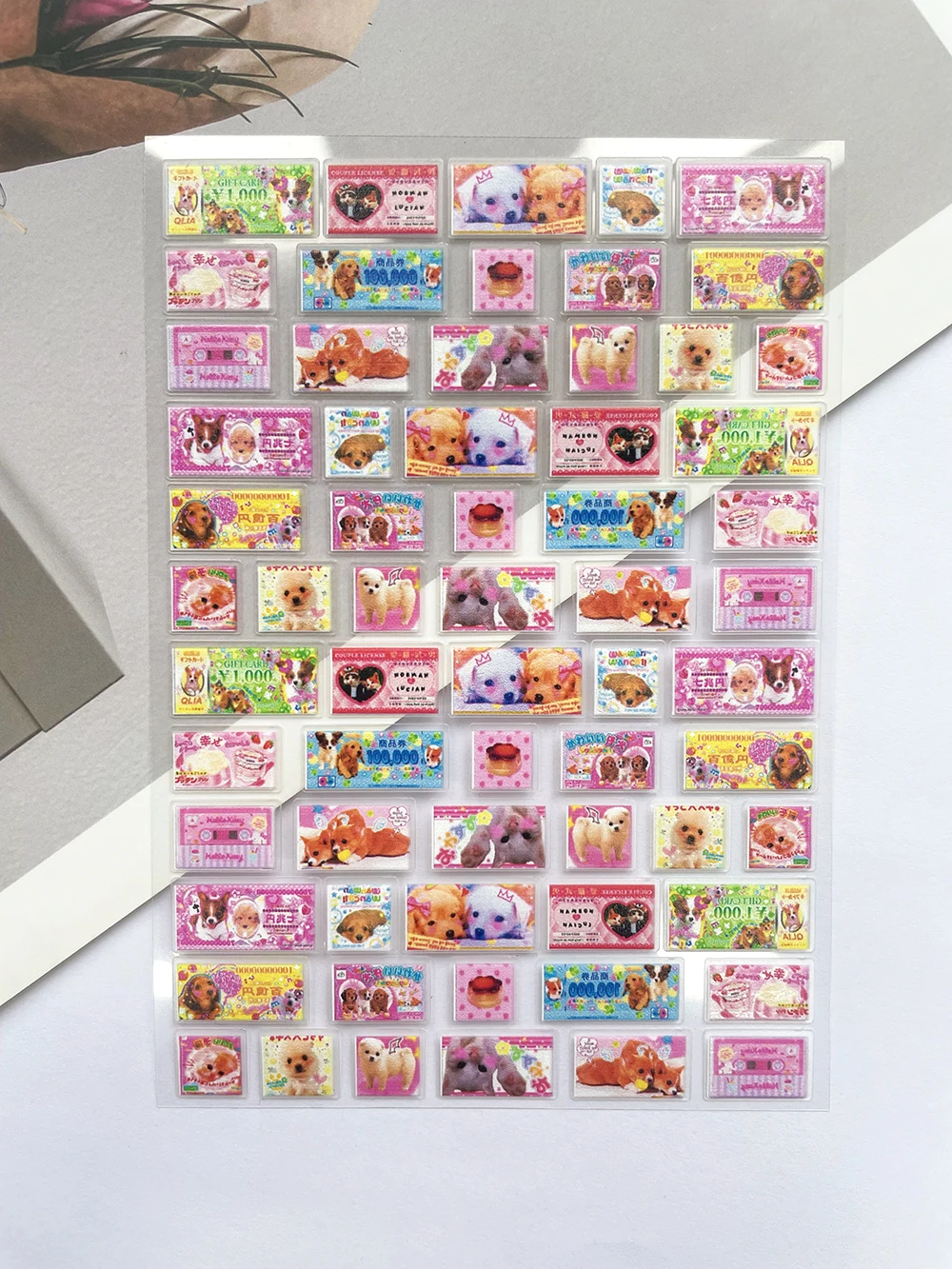 ミニ Pvc 面白い猫ポスター商品ステッカーネイルアート漫画 - Nail Art のレビューと価格
