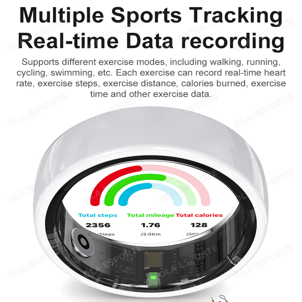 セラミックスマートリング 充電ケース付き 心拍数 血中酸素  - Health Monitors のレビューと価格